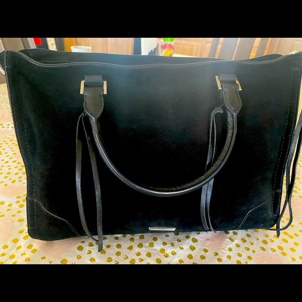 REBECCA MINKOFF Regan Satchel Leather Tote Bag